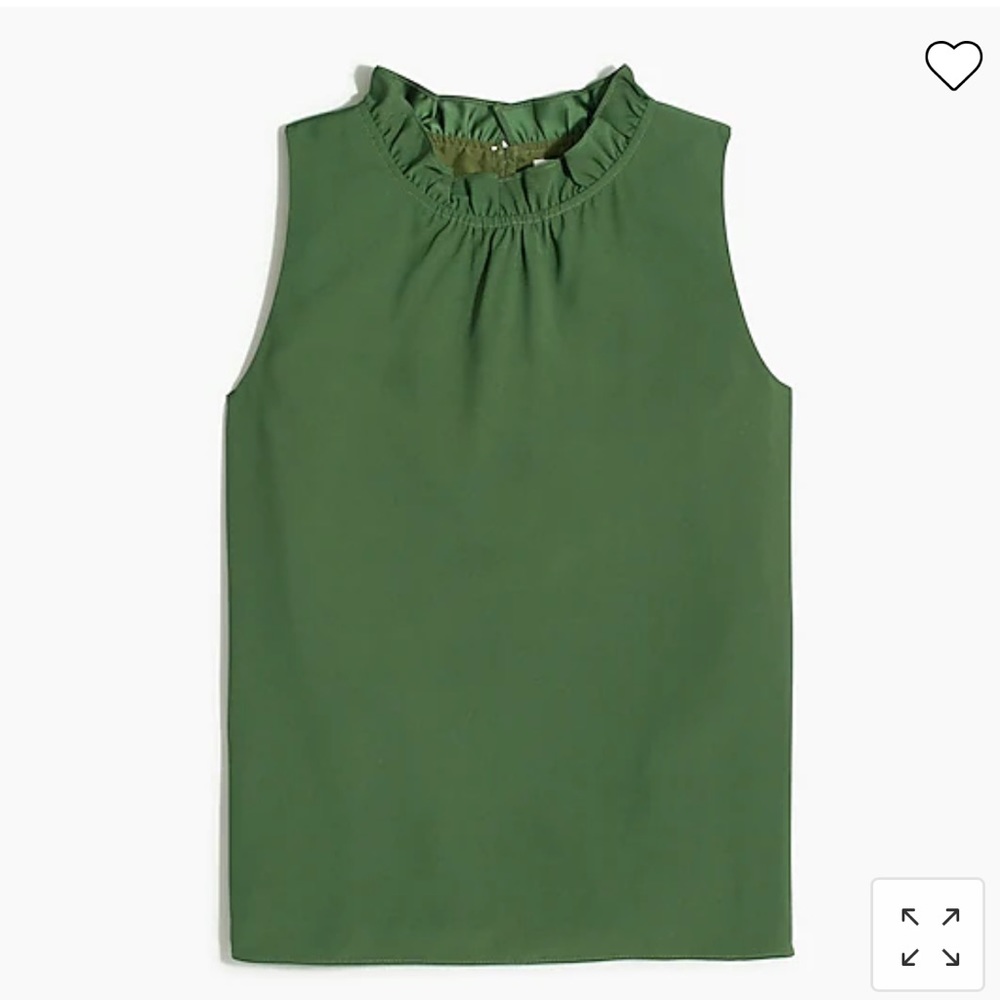 J. Crew Factory Ruffleneck top AY481 M
